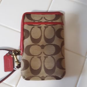 Authentic Coach wristlet/wallet